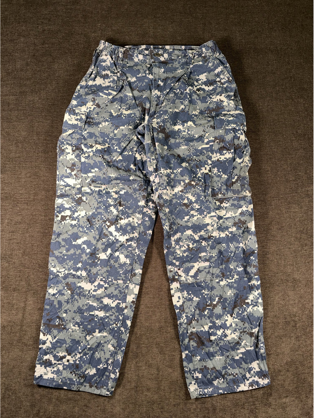 US Navy Working Uniform Digital Camouflage Cargo Pants, Medium Short